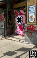 A-389 12" Fashion Doll Photography Backdrop - Standard - Pink Bunny