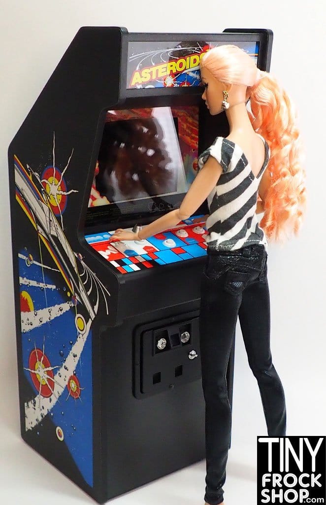 12" Fashion Doll Atari Asteroids 1:6 Scale Light Up Playable Arcade Game