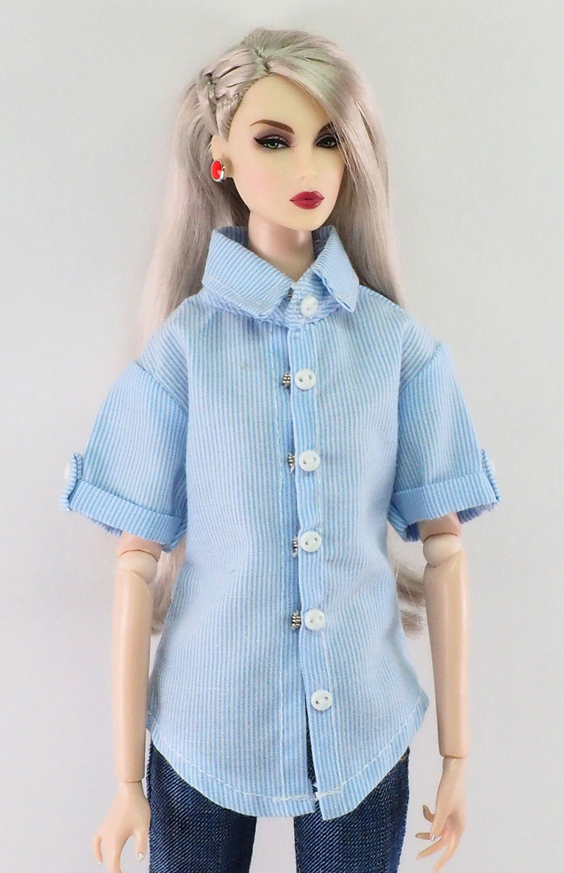 How to make 12 different style Barbie Doll Shirt  Sewing barbie clothes, Barbie  doll clothing patterns, Barbie clothes patterns