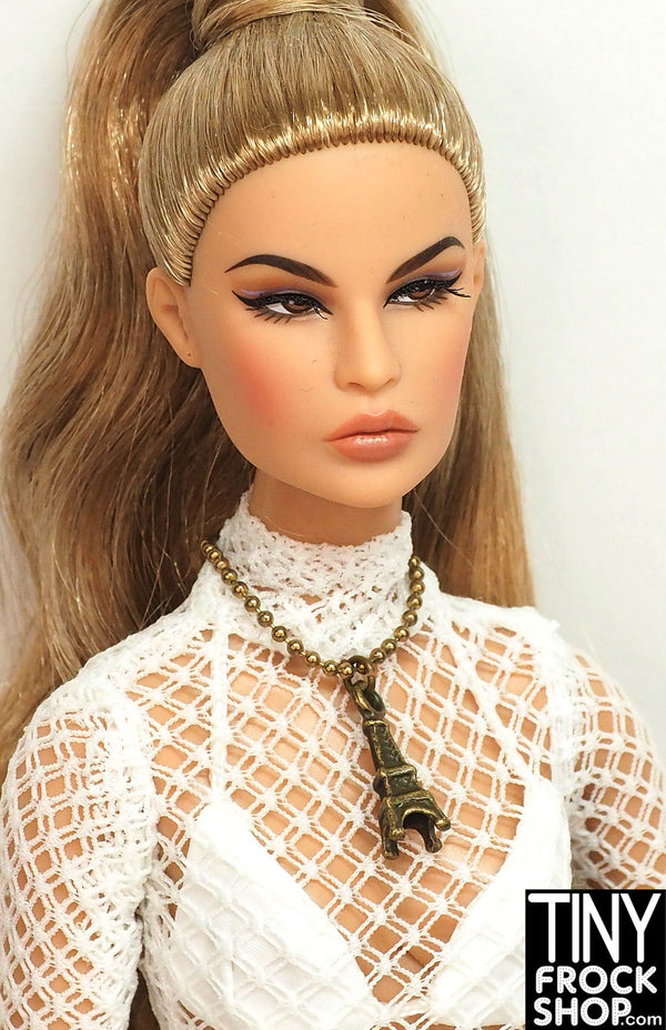 12" Fashion Doll Eiffel Tower Necklace by Pam Maness