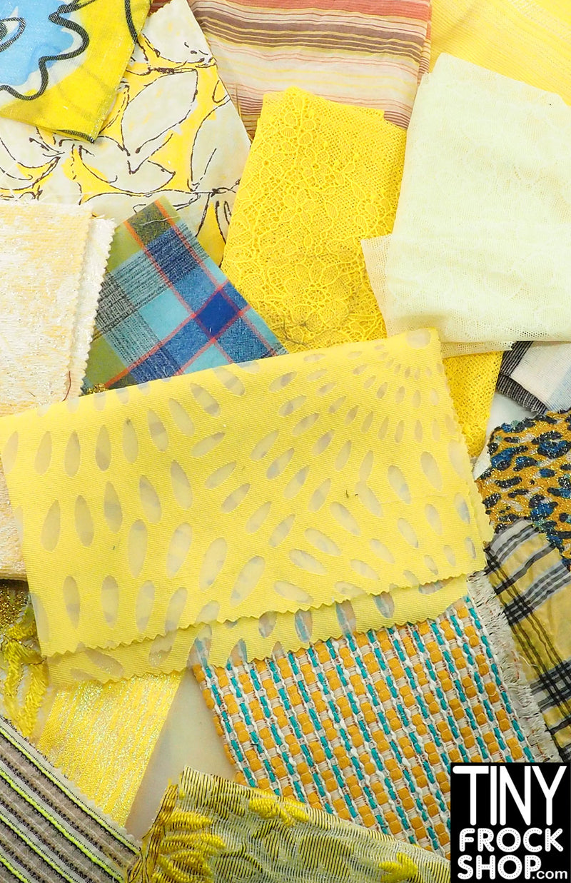 12" Fashion Doll Fabric Pack Assortment - Yellows