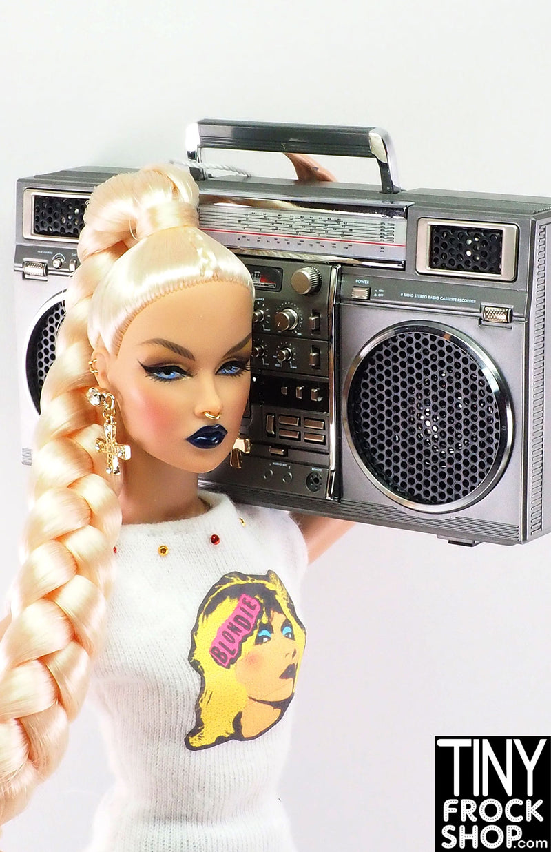 12" Fashion Doll Bluetooth 1:6 Scale Mini Boombox - Really Works!
