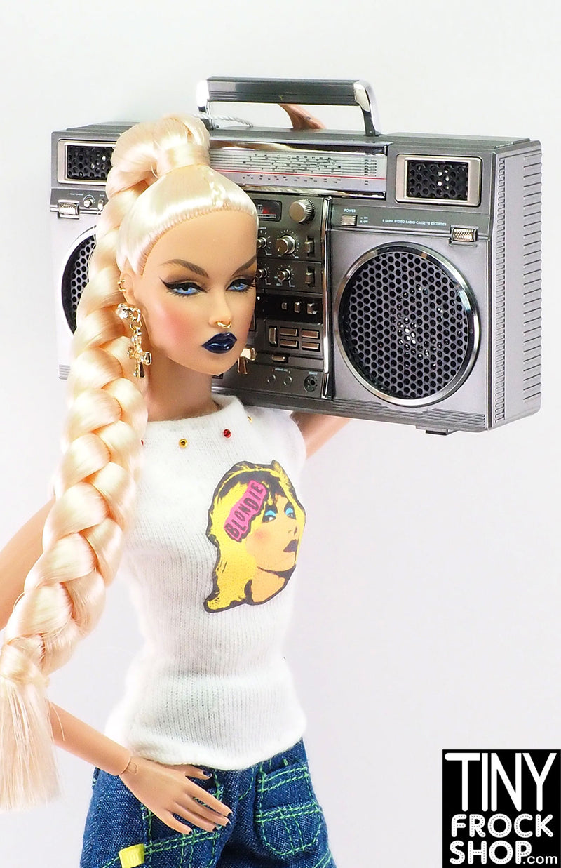12" Fashion Doll Bluetooth 1:6 Scale Mini Boombox - Really Works!