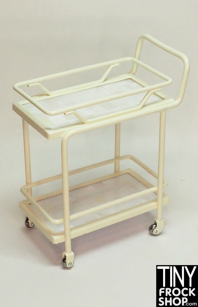 12" Fashion Doll Rolling Cart with Mother Of Pearl - More Colors