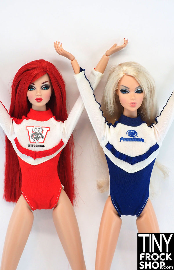12" Fashion Doll Penn State and U of Wisconsin Bodysuits