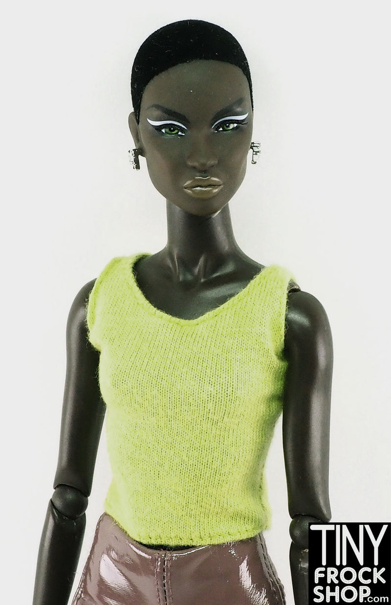 12" Fashion Doll Muted Green Tank Top