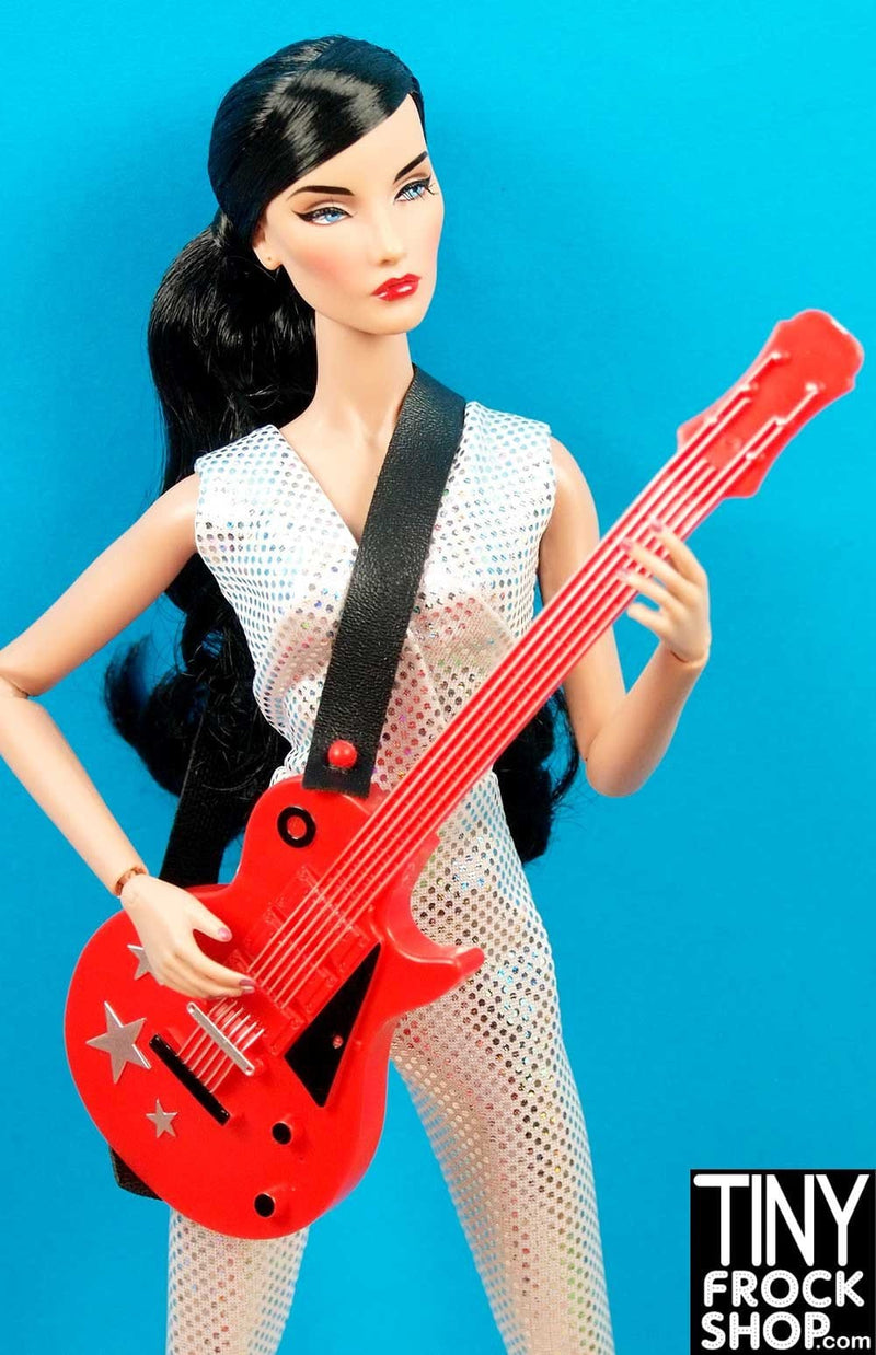 Ken or Barbie Avastars Red Star Guitar with Strap - TinyFrockShop.com