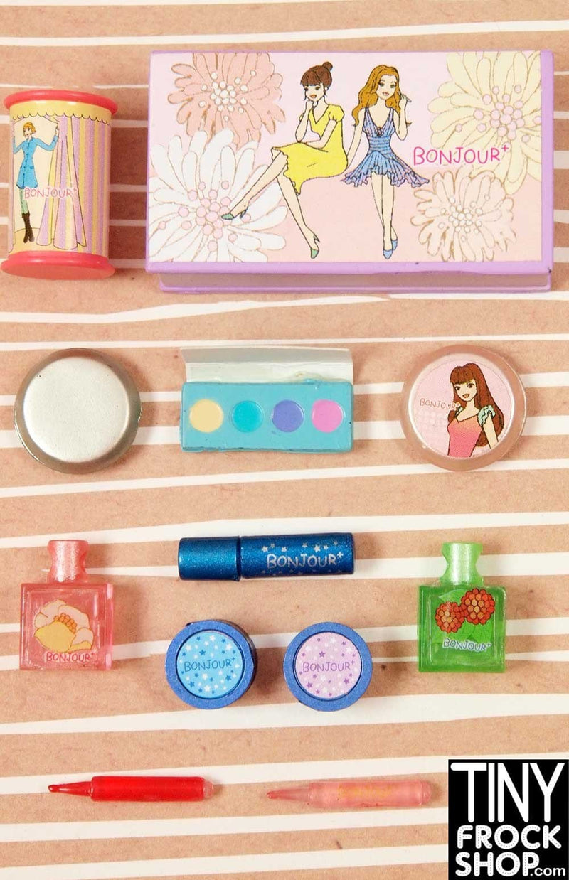 Barbie Re-Ment 12 Piece Bonjour Beauty Cosmetic Set - Tiny Frock Shop