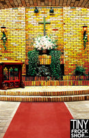 CM-0937 Photography Backdrop - Wide - Kitschy Church - TinyFrockShop.com
