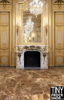 CM-4068 12" Fashion Doll Photography Backdrop - Standard - Marble Mantel