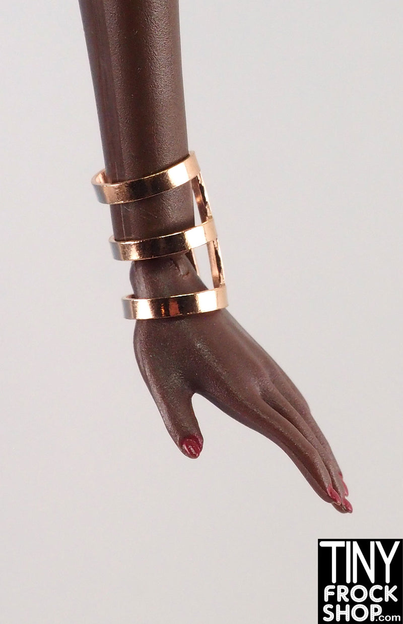 12" Fashion Doll Copper Decorative Cuff Bracelets