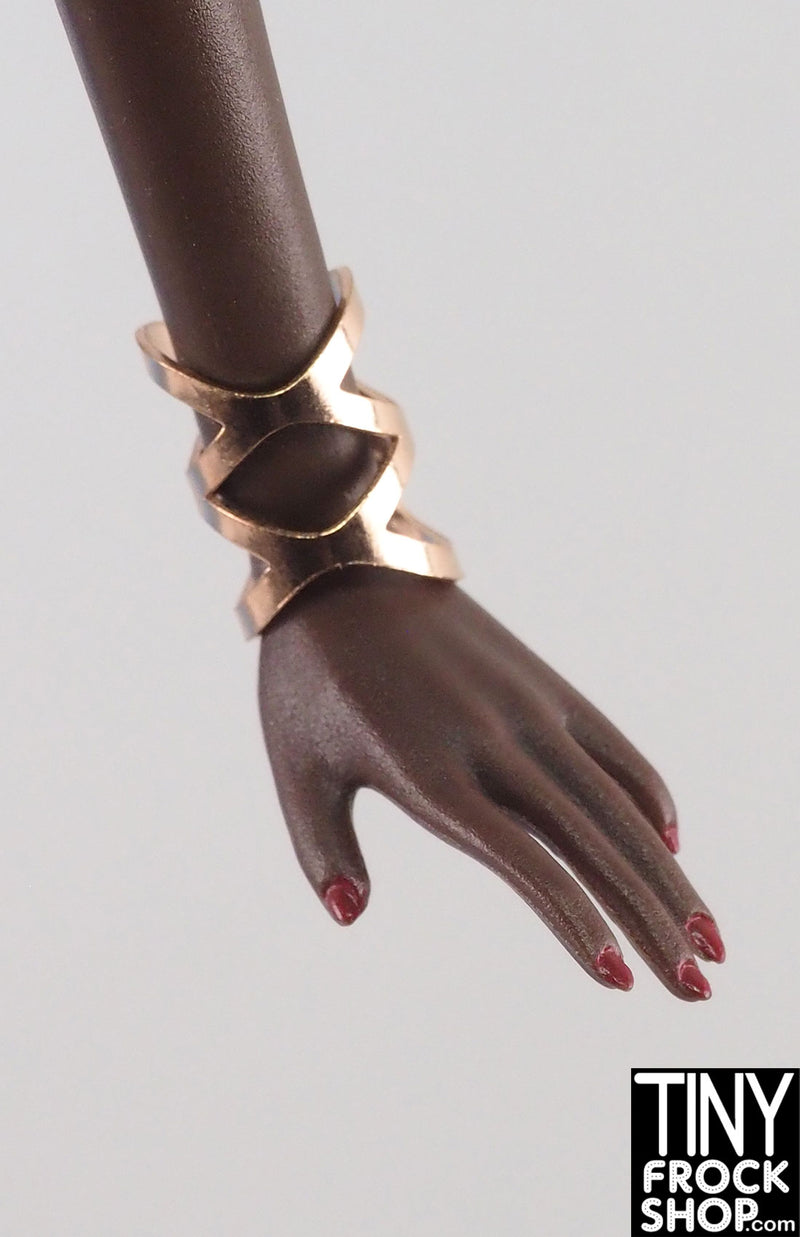 12" Fashion Doll Copper Decorative Cuff Bracelets