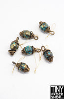 12" Fashion Doll Christmas Cracked Glass Ornaments  By Ash Decker - 3 Styles