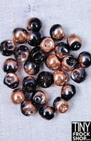 5mm - Czech Glass Mini Round Buttons - Set of 6! - Tiny Frock Shop