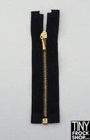 Size 0 - 12" Fashion Doll 3" High Quality Tiny Open End Metal Teeth Doll Zippers