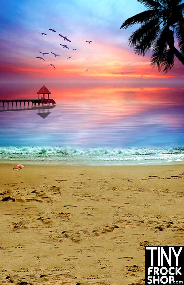 F-808 Barbie Photography Background -Standard - Perfect Sunset - TinyFrockShop.com