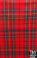 12" Fashion Doll Bold Plaid Fabric - More Colors
