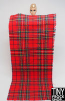 12" Fashion Doll Bold Plaid Fabric - More Colors