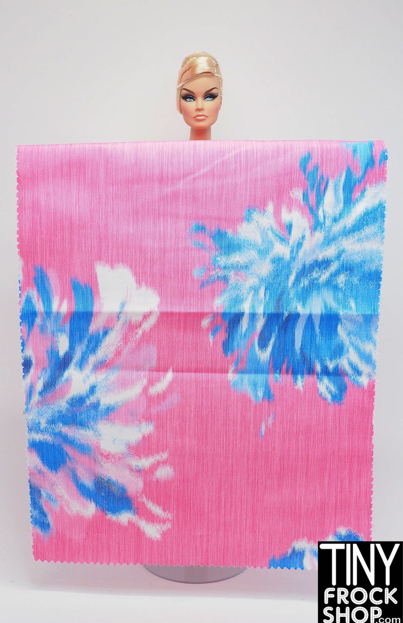 12" Fashion Doll F0015 Cabbage Flower Fabric