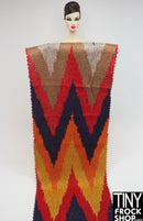 12" Fashion Doll Zig Zag Knit Fabric - More Styles