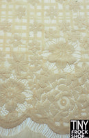 12" Fashion Doll F0264 Pretty Cream Lace Fabric