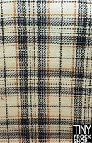 12" Fashion Doll Bold Plaid Fabric - More Colors