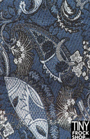 12" Fashion Doll Paisley Brocade Fabric - More Styles
