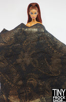 12" Fashion Doll Paisley Brocade Fabric - More Styles