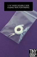 1/4" Wide Fusible Fabric Tape for 12" Fashion Doll Clothes