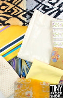 12" Fashion Doll Fabric Pack Assortment - Golds and Yellows