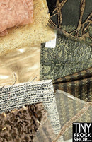 12" Fashion Doll Fabric Pack Assortment - Browns Neutrals & Golds