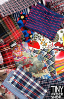 12" Fashion Doll Fabric Pack Assortment - Reds and Blues