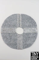 12" Fashion Doll Grey Christmas Tree Skirts by Dress that Doll