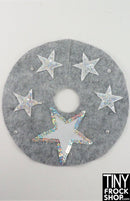 12" Fashion Doll Grey Christmas Tree Skirts by Dress that Doll