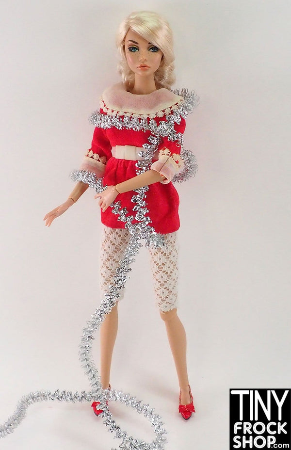 12" Fashion Doll Mini Holiday Tinsel