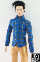 Integrity 2018 Miss Behave Style Lab Amplified Male Blue Plaid Shirt