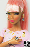 Integrity A Dolls Life Vanessa AB Rhinestone Drop Earrings and Ring Set