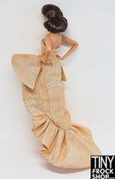 Integrity A Dolls Life Vanessa Gold Metallic Woven Flounce Dress