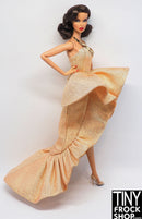 Integrity A Dolls Life Vanessa Gold Metallic Woven Flounce Dress
