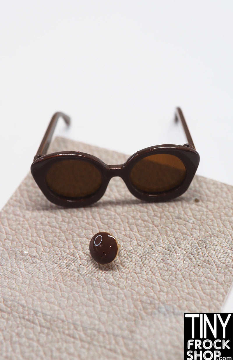 Integrity Outback Walkabout Poppy Parker Brown Sunglasses and Ring Set