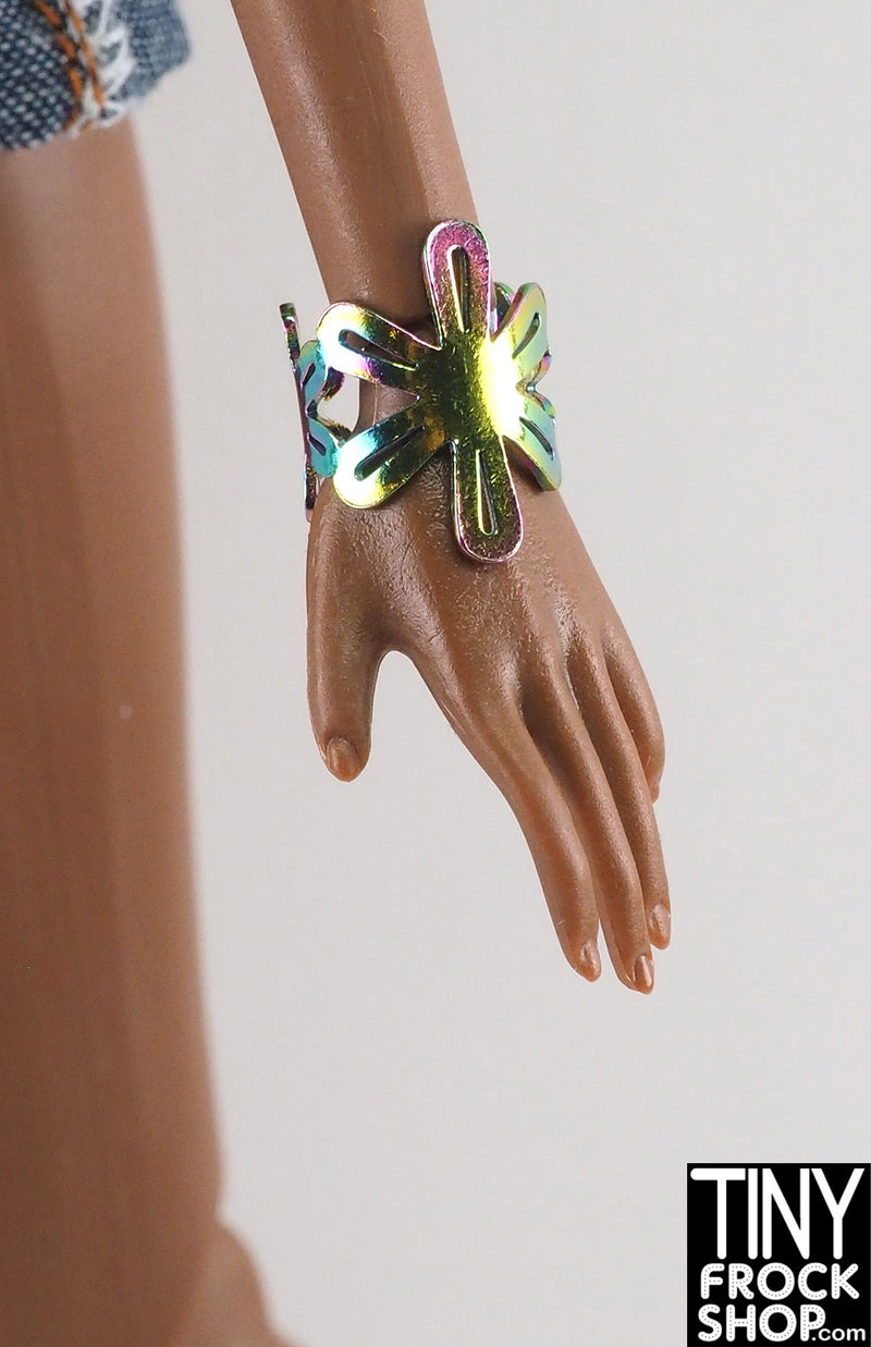 12" Fashion Doll Iridescent Decorative Cuff Bracelets