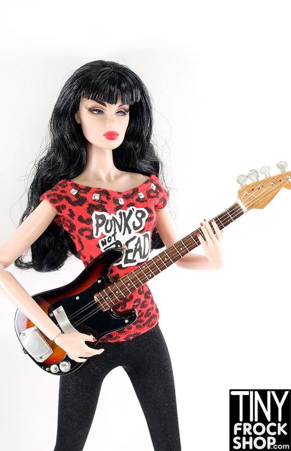 12" Fashion Doll JJ Wood Ombre Guitar