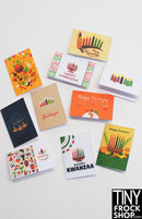 12" Fashion Doll Kwanza Holiday Cards Set of 10 - 2 Styles
