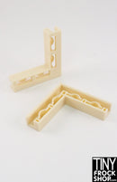 12" Fashion Doll Diorama Board L Brackets Set of 2