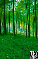 LV-219 12" Fashion Doll Photography Backdrop - Standard - Tall Green Forest