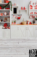 LV-946 12" Fashion Doll Photography Backdrop - Wide - Country Kitchen