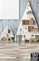 LV-954 12" Fashion Doll Photography Backdrop - Standard - White Tree Shelf