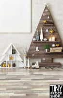 LV-955 12" Fashion Doll Photography Backdrop - Standard - Brown Tree Shelf