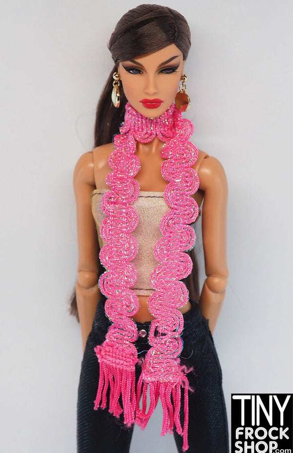 12" Fashion Doll Liv Spin Master Wavy Pink Metallic Scarf - 2 Versions