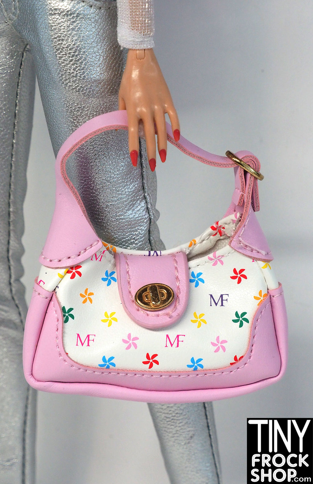 louis vuitton handbag with pink flowers